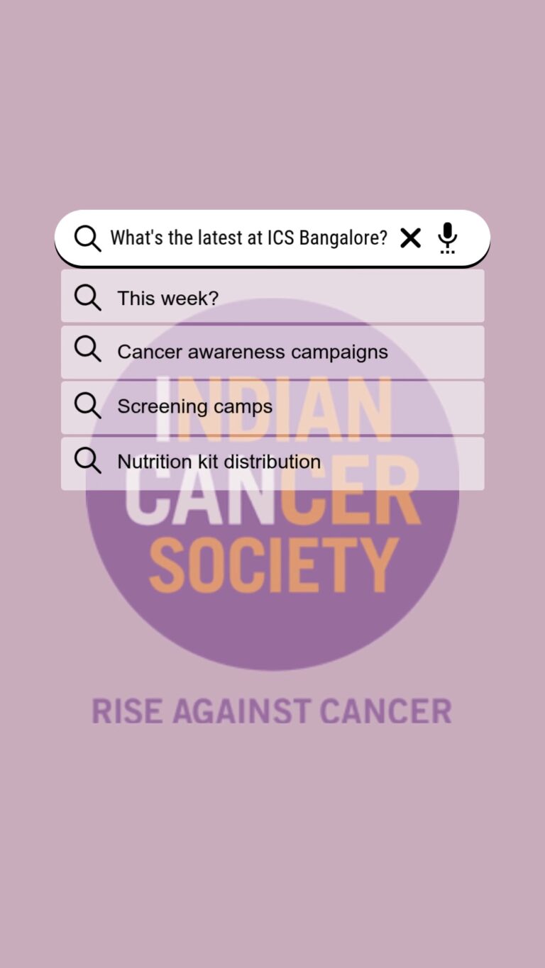 Instagram post from indiancancersocietyblr. This post is in position 1.