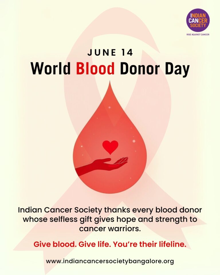 Instagram post from indiancancersocietyblr. This post is in position 1.