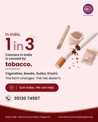 Instagram post from indiancancersocietyblr. This post is in position 3.